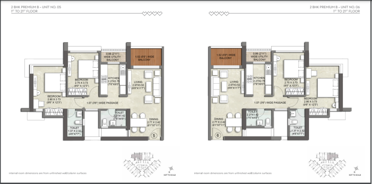 2bhk Premium B Unit No.05 No.06