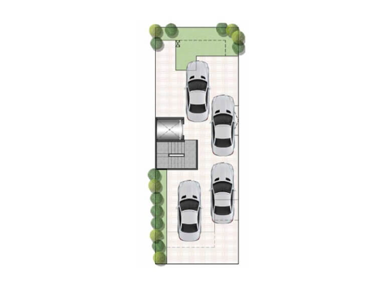 3 Bhk 2t Stilt Floor Plan