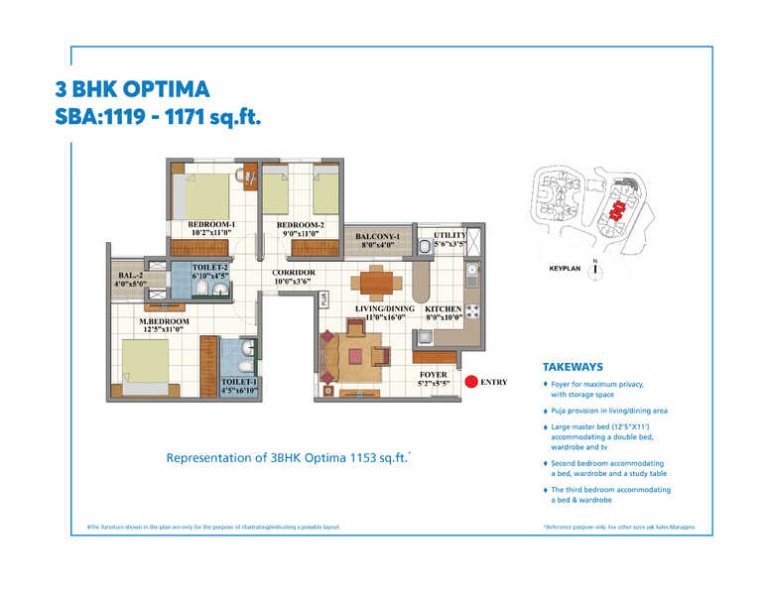 3bhk 1171sqft