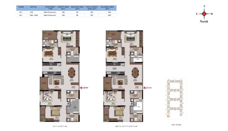 4 BHK 4T Phase 1 Type 1