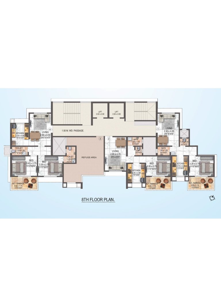 8th Floor Plan