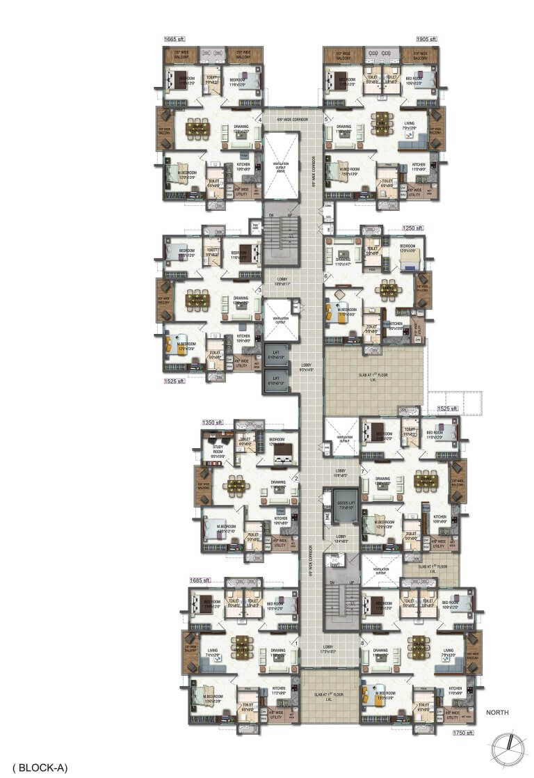 Block A First Floor Plan