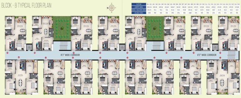 Block B Typical Floor Plan