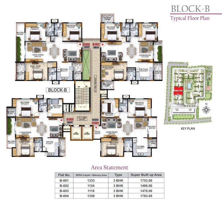 Typical Floor Plan Block B