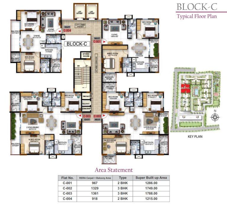 Typical Floor Plan Block C