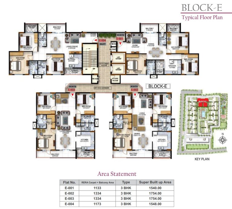 Typical Floor Plan Block E