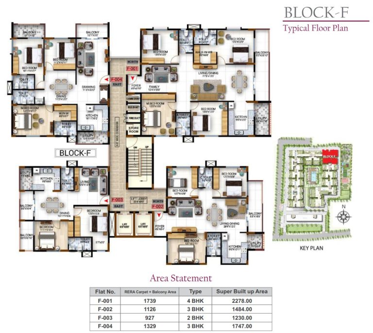 Typical Floor Plan Block F