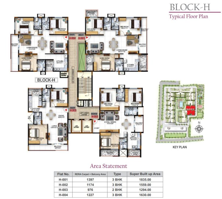 Typical Floor Plan Block H