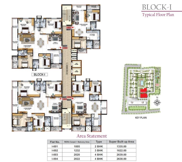 Typical Floor Plan Block I