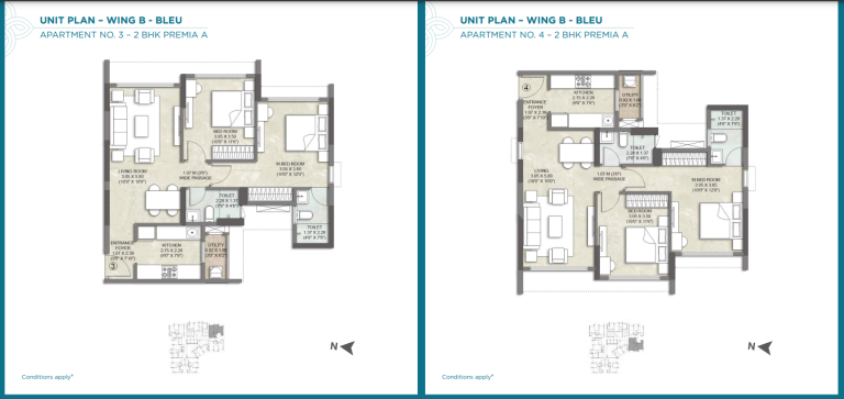 Apartment No.3 2bhk Premia A_apartment No.4 2bhk Premia A