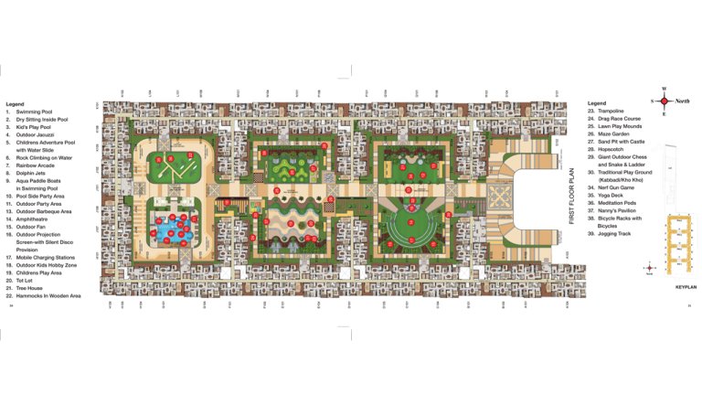 First Floor Key Plan