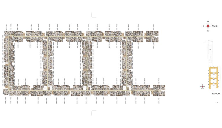 Fourth To Sixteenth Floor Key Plan