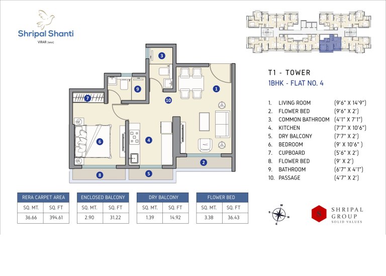 T1 1bhk F4 Scaled