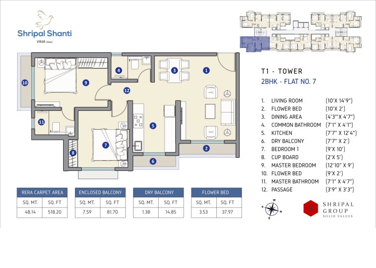 T1 2bhk F7 Scaled