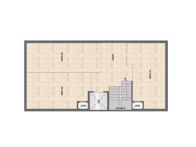 Type B 2bhk Toilet Basement Plan