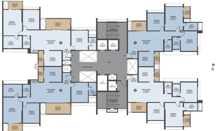 Vtp Bellissimo Phase 1 Tower 1 Cluster Plan