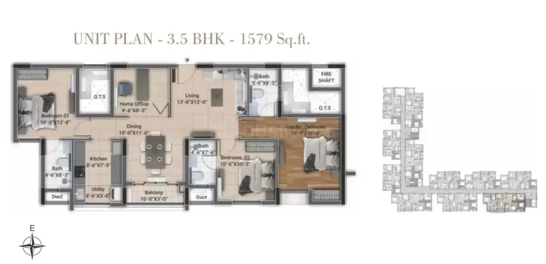 3.5BHK 1579sqft