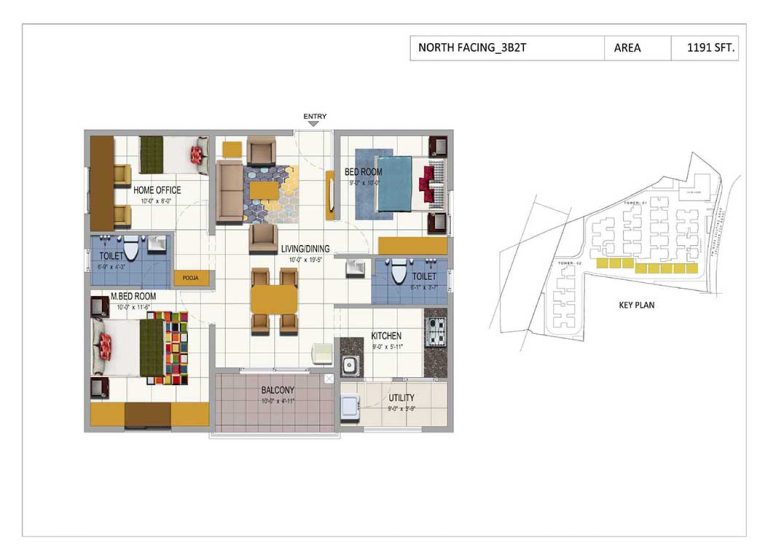 3BHK 1