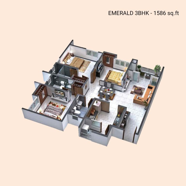 3BHK Emerald