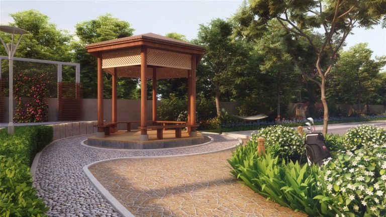 Gazebo Reflexology Pathway