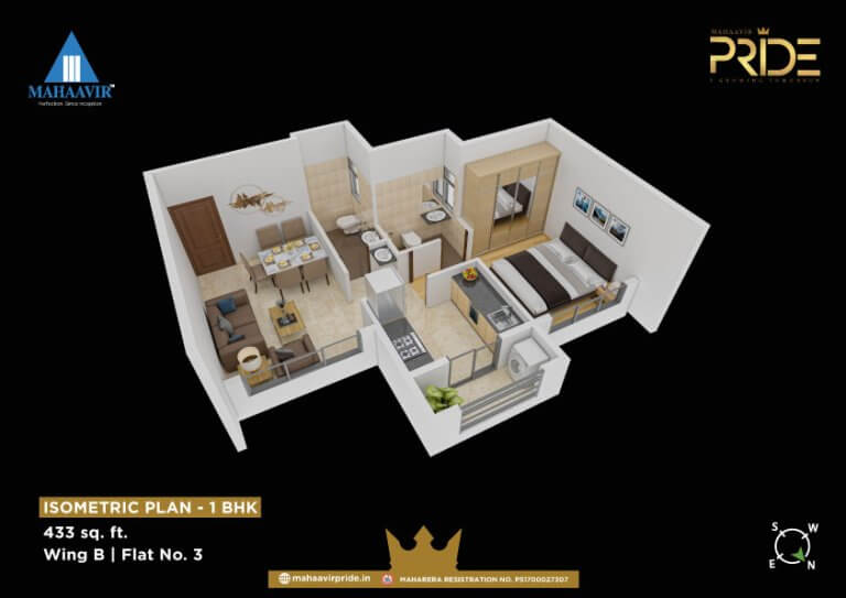 Wing B_Unit_03_1bhk