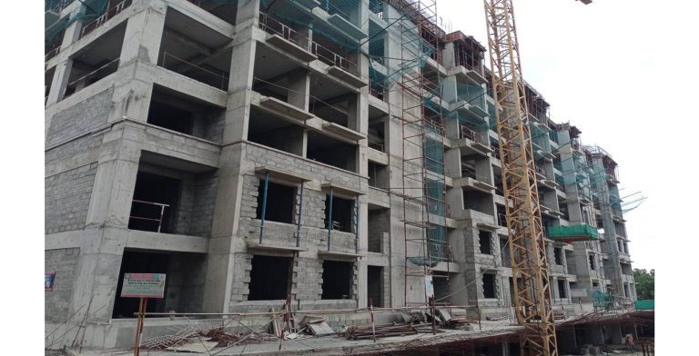 Xanadu Destino Block T Southside View – Blockwork In Progress – Status As Of August 2022