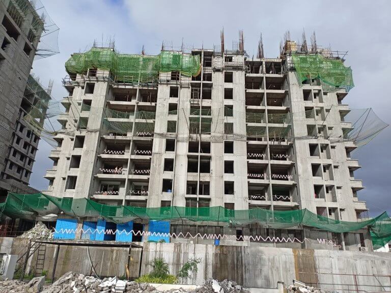 YSN   C Building   11th Floor Slab Shuttering And Reinforcement Binding Work In Progress