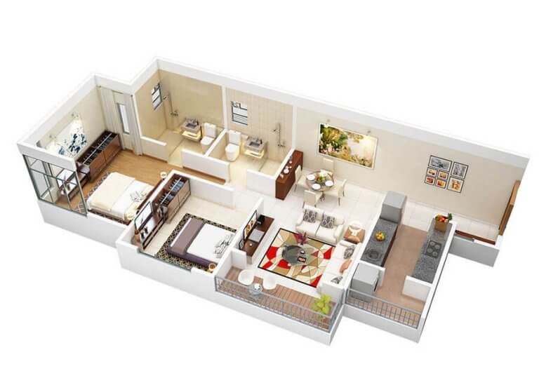 A4 2bhk