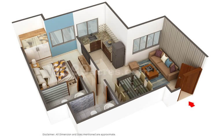 Floor Plan 390.19 Sqft