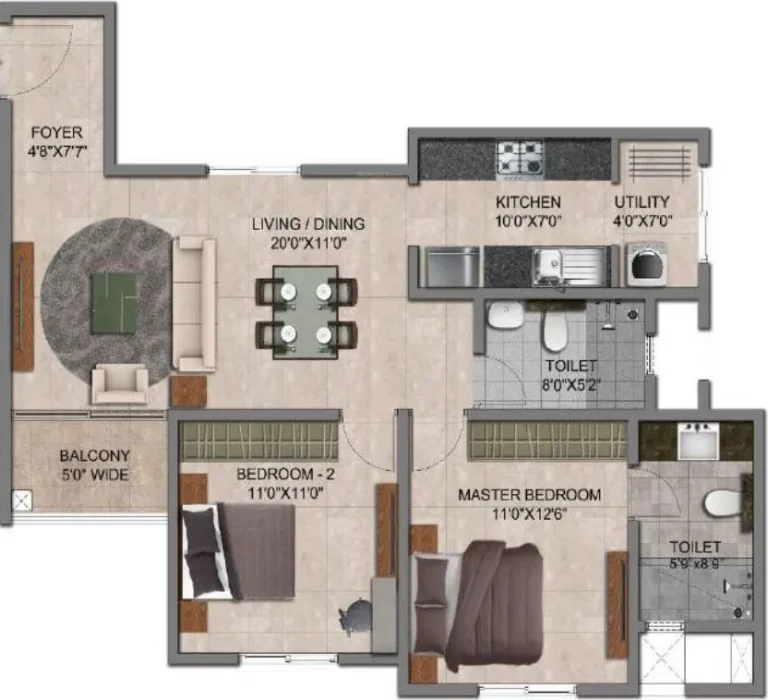 2 Bhk 2