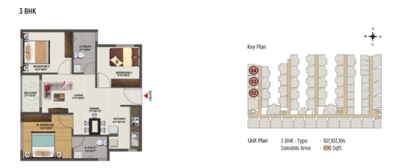 3 Bhk 3