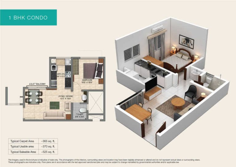 1 Bhk 2