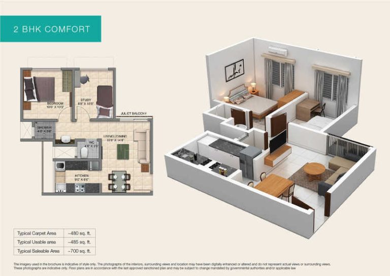 2 Bhk 1