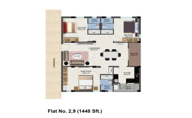 3 BHK 7