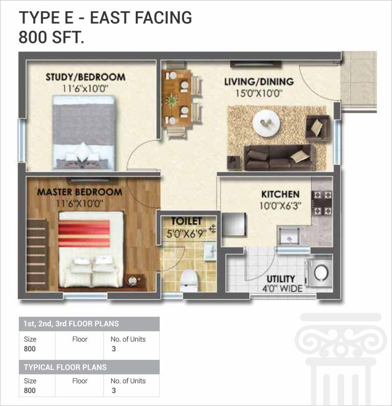 F TypeE  Floor Plan