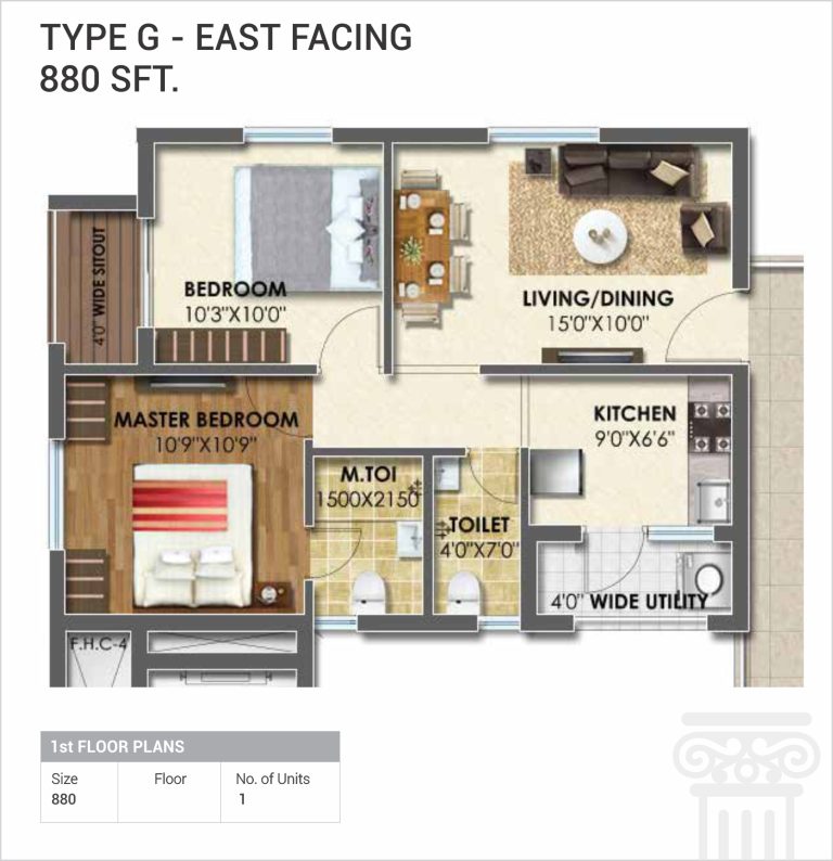 F TypeG  Floor Plan