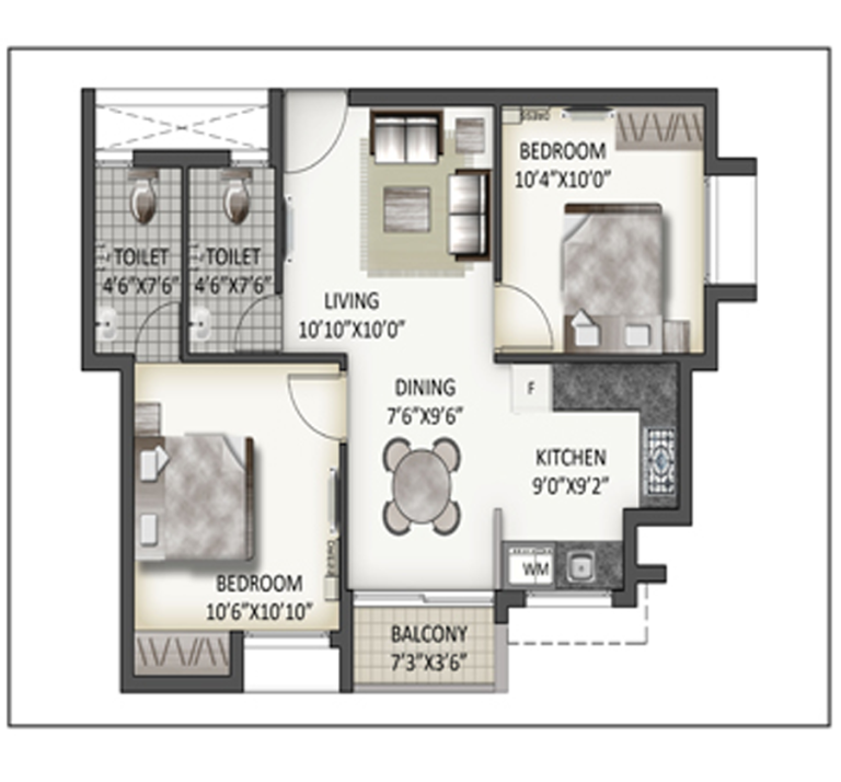 2bhk 1