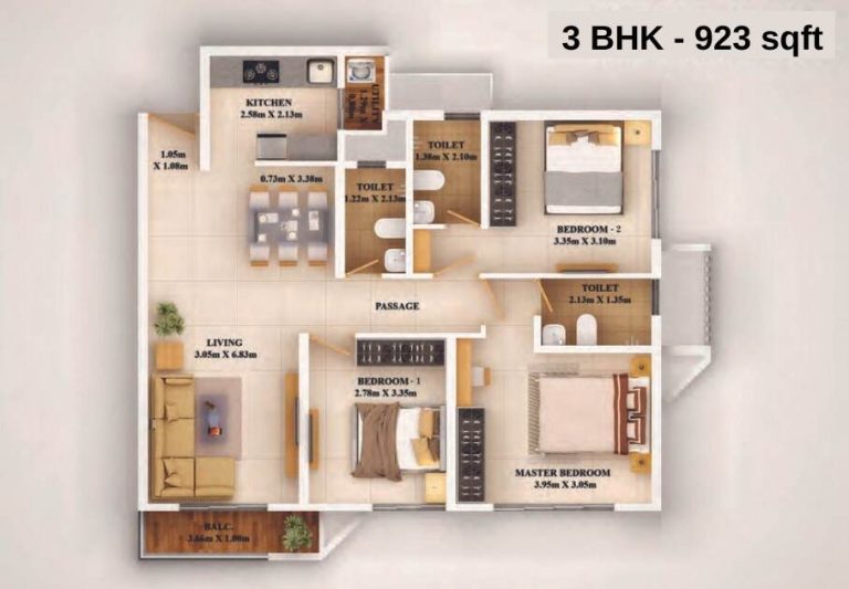 3BHK