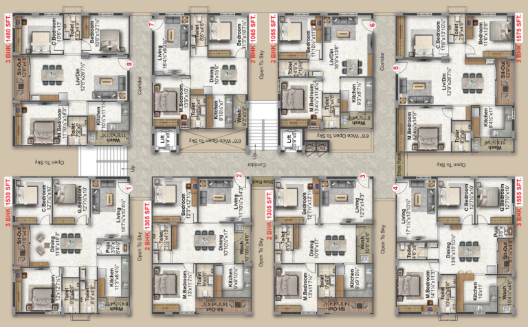 FLoor Plan   Block 3